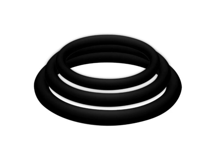 JOYDIVISION POTENZDUO – PLUS PACK 3 ANILLOS PARA PENE NEGRO – S, M, L