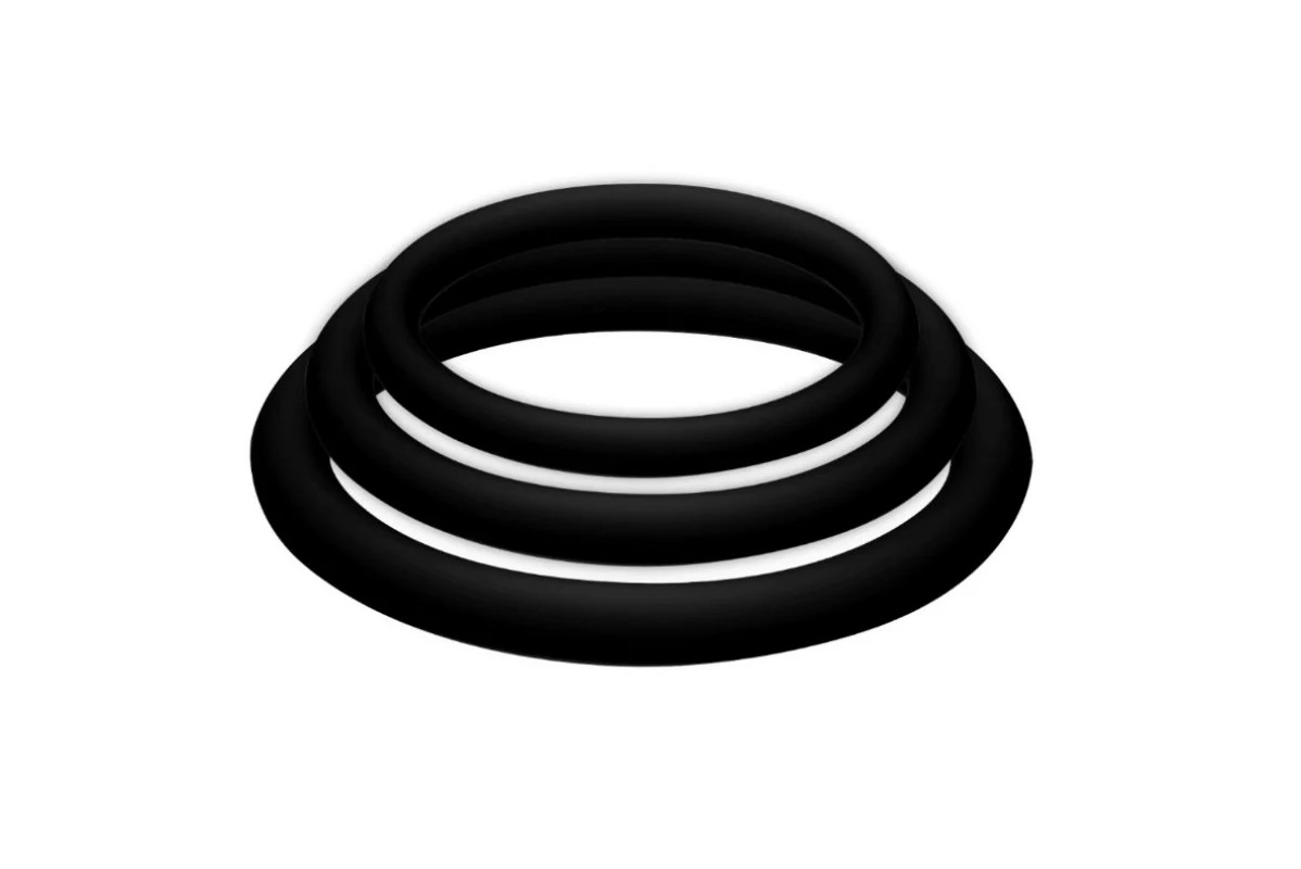 JOYDIVISION POTENZDUO – PLUS PACK 3 ANILLOS PARA PENE NEGRO – S, M, L