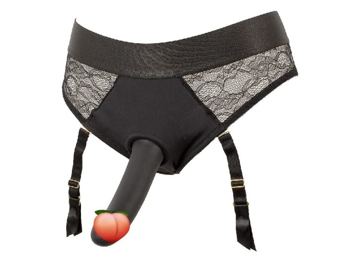 YOU2TOYS STRAP-ON SET (NEGRO) CONJUNTO DE BRAGAS Y ARNÉS PARA PENE