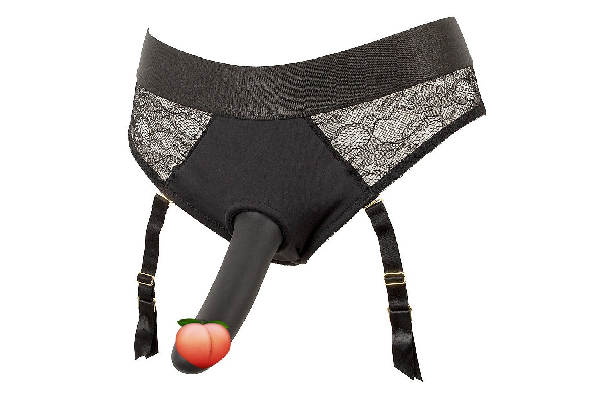 YOU2TOYS STRAP-ON SET (NEGRO) CONJUNTO DE BRAGAS Y ARNÉS PARA PENE